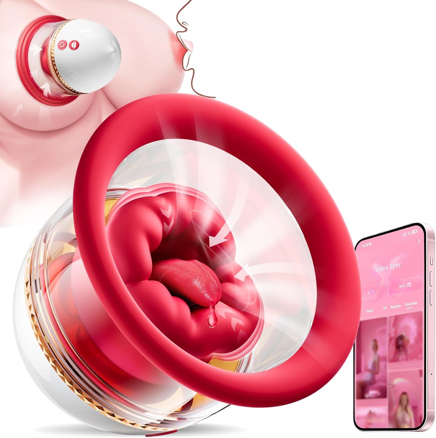 FloriqueX AI Rose Vibrator 9 Vibration 3 Suction Modes