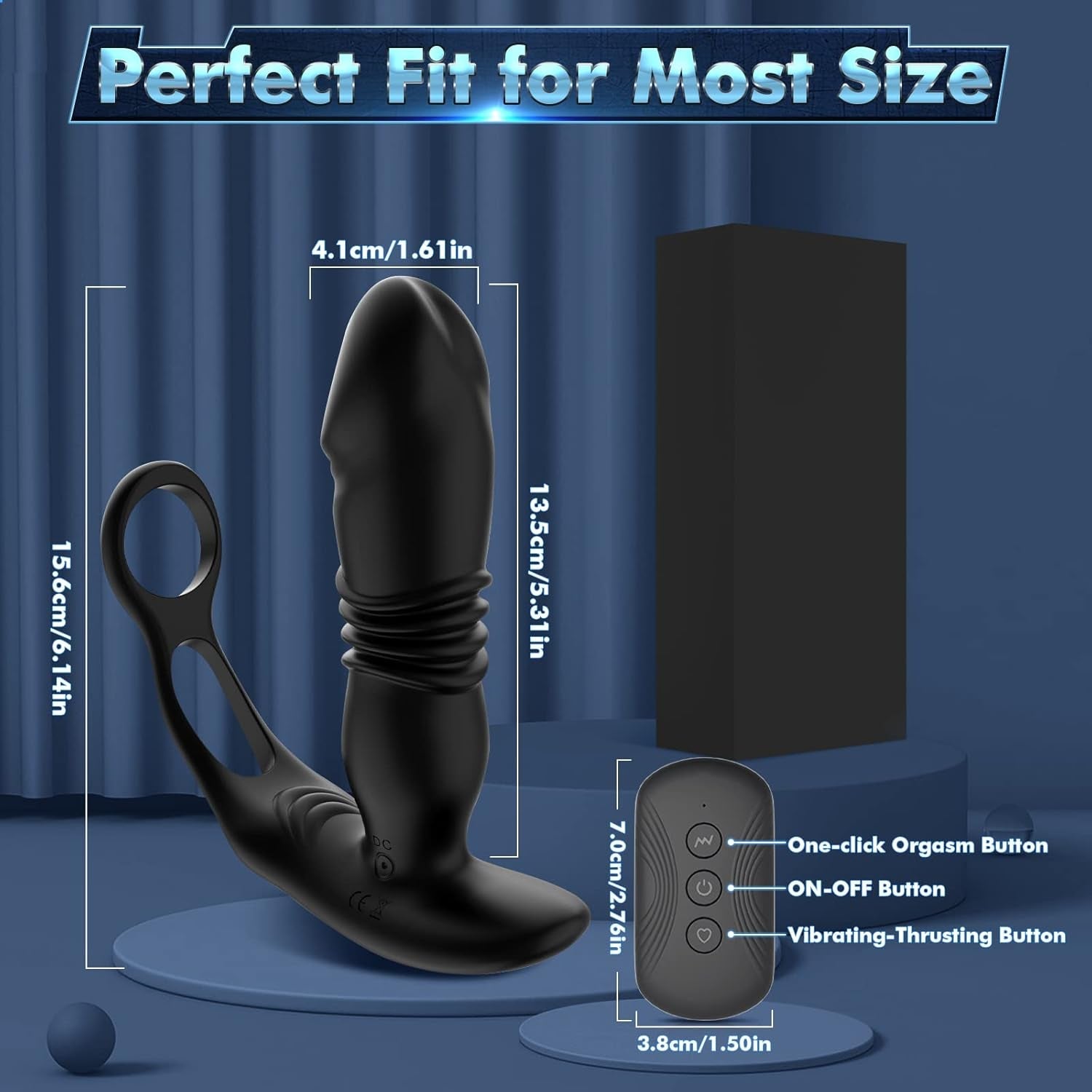 EnduroThrust App Control Thrusting Prostate Massager Cock Ring