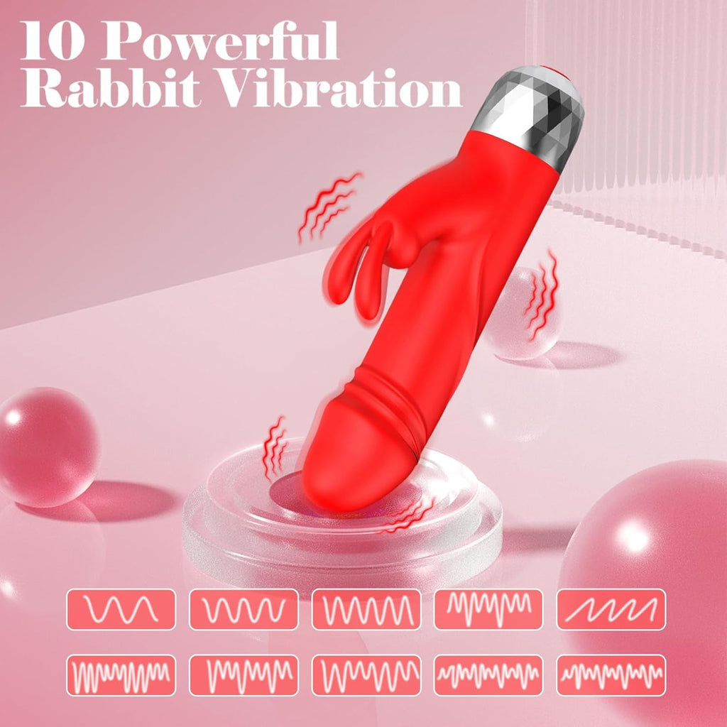 PocketPulseX Mini Rabbit Bullet Vibrator 12 Modes USB Compact