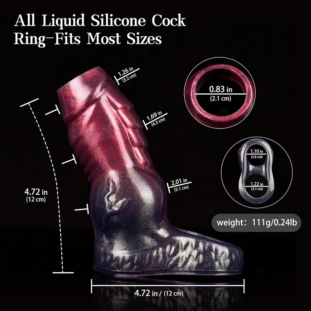 KnotForce Knot Penis Sleeve Ring Girth Enhancer Silicone