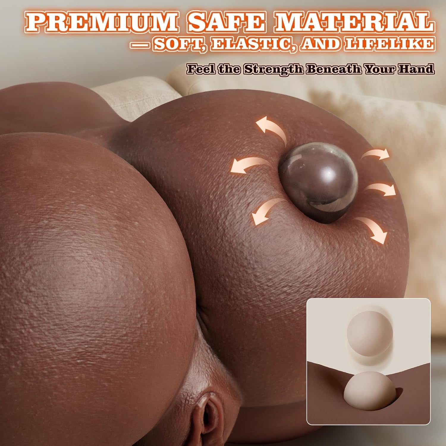 EbonyCurve Realistic Sex Doll 5 Suction 8 Vibration