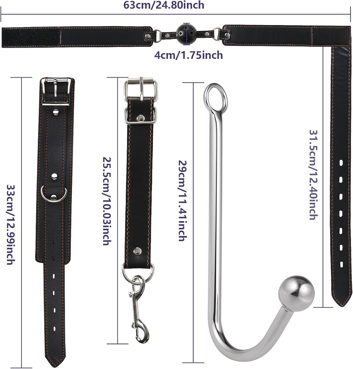 GagBound Anal Hook Ball Gag Bondage Kit
