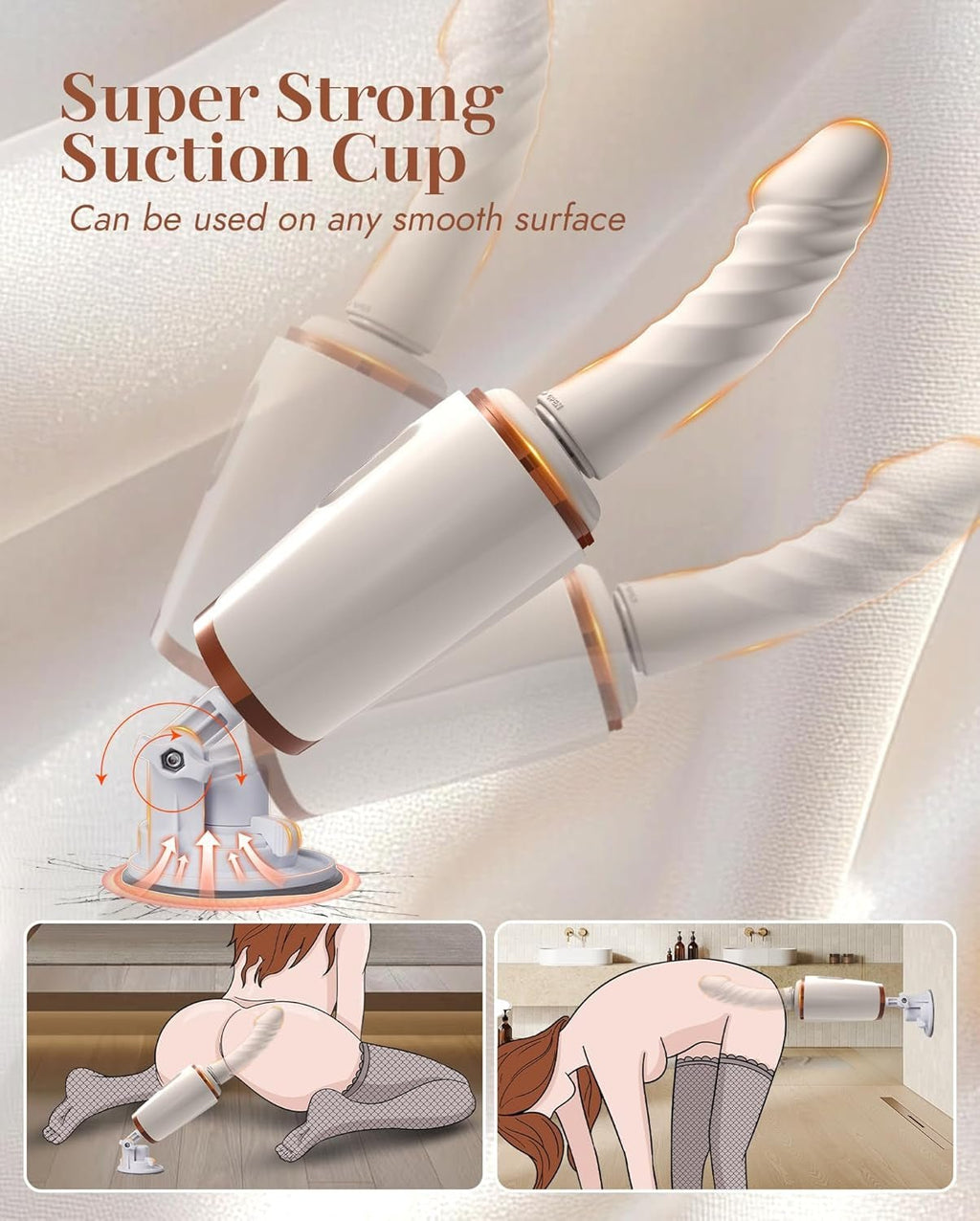 DualRide Dual Head Thrusting Dildo with Remote