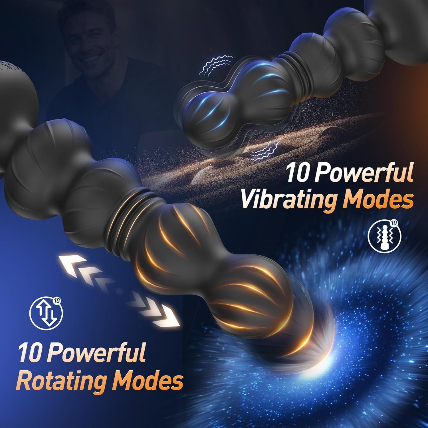 ThrustWaveX Thrusting Anal Beads Prostate Massager