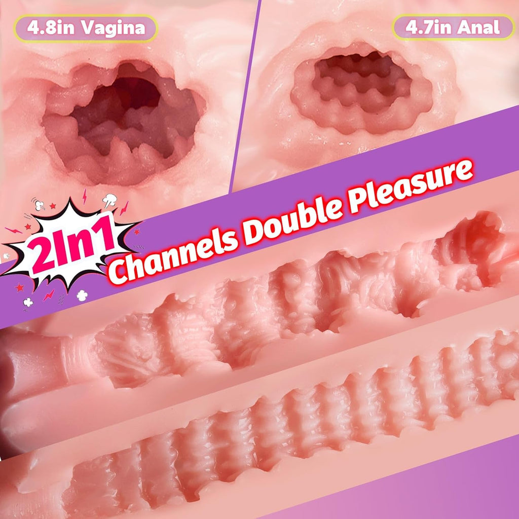 SilhouetteSplit Portable Dual Channel Male Stroker Sex Doll 4.2LB