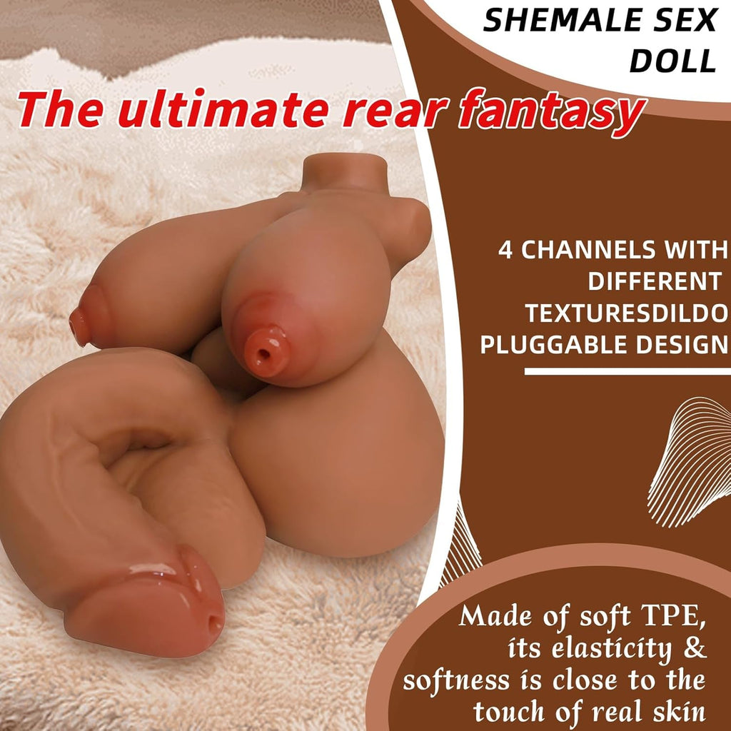 AuraliX 8.2lb Transgender Sex Doll 5-in-1 TPE