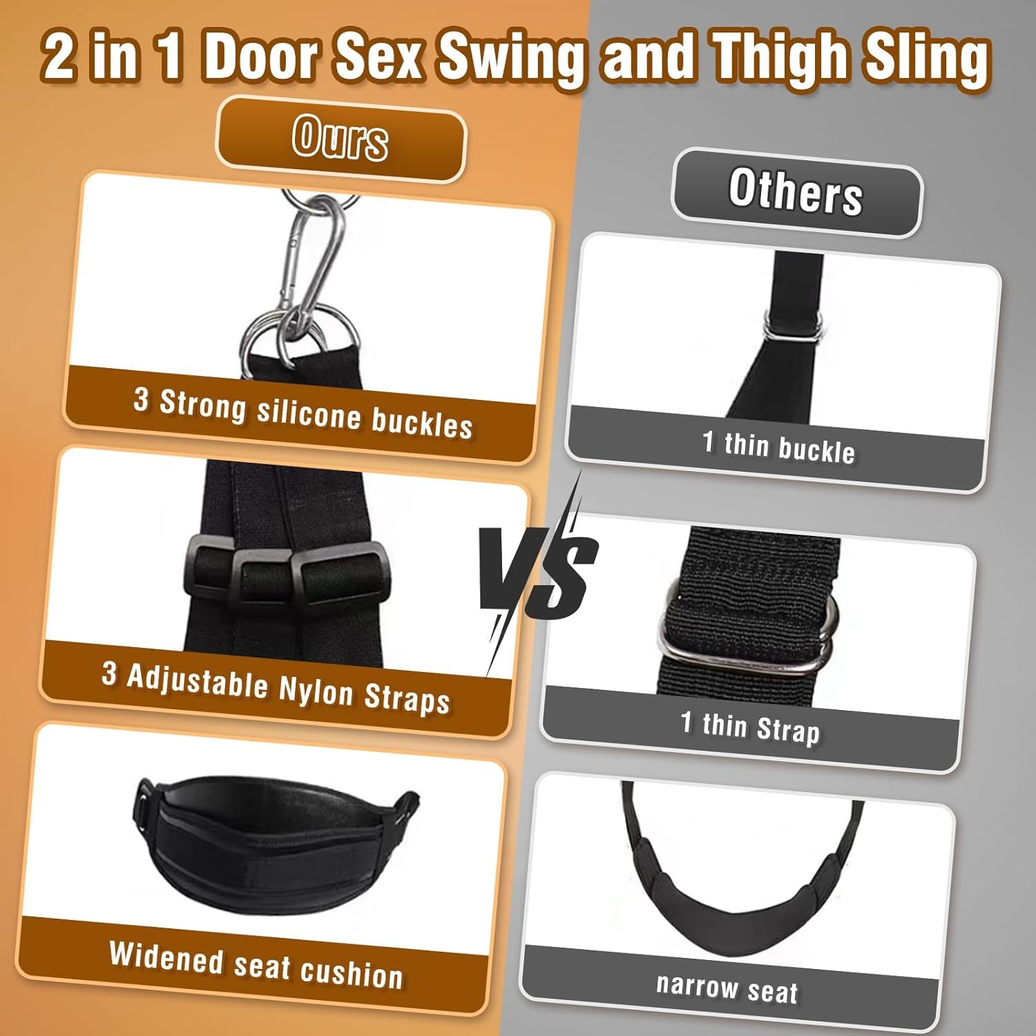 DualyX 2-in-1 Door Sex Swing & Thigh Sling