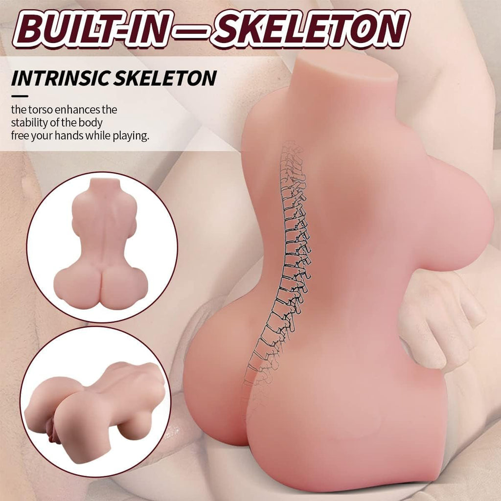 PocketFlex 3-in-1 Mini Torso Sex Doll 5.5LB Dual Channel