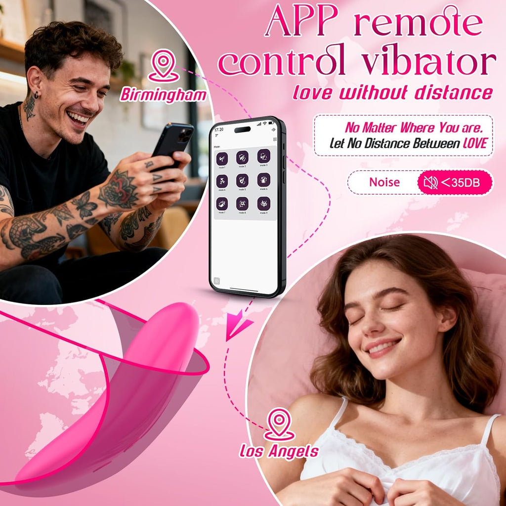 PulseLeaf APP Wearable Panty Vibrator Remote 9 Modes