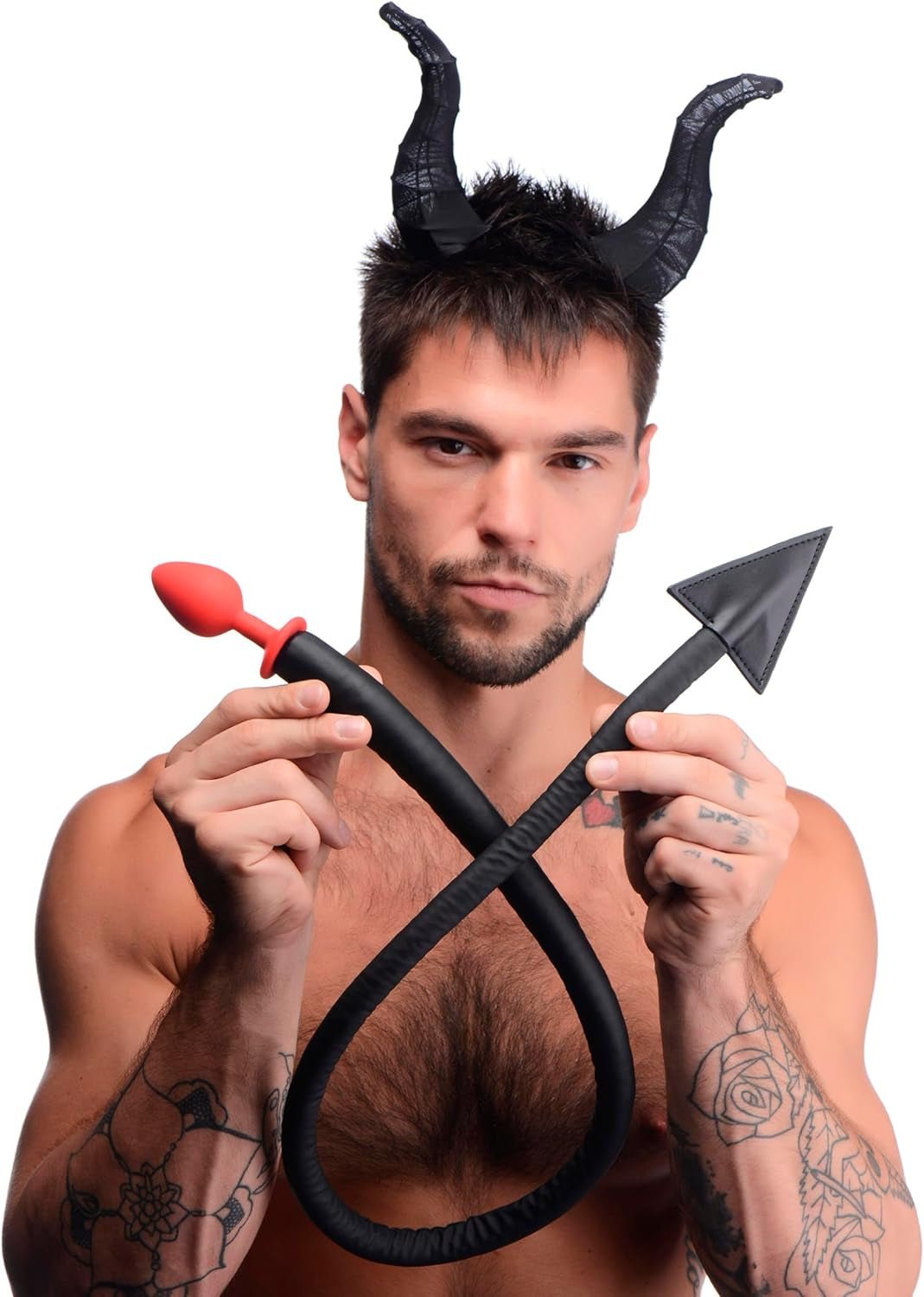 InfernoX Devil Tail Anal Plug & Horns Cosplay Set