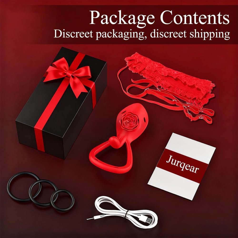 BloomDrive Cock Ring Clit Stimulator G-Spot Wearable 9 Modes