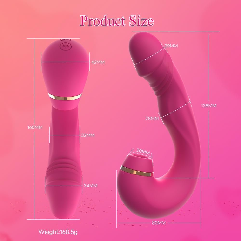 VerdeSuction L-Shaped Suction Vibrator 10 Modes Tapping Waterproof
