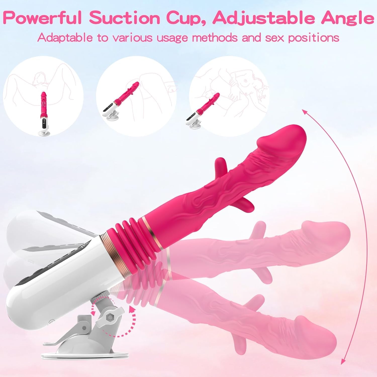 ThrustWave Tongue Flapping Thrusting Dildo Vibrator Machine