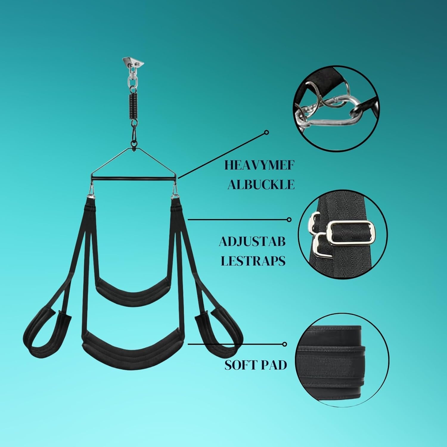 AerisyncX 360° Spinning Sex Swing Heavy Duty