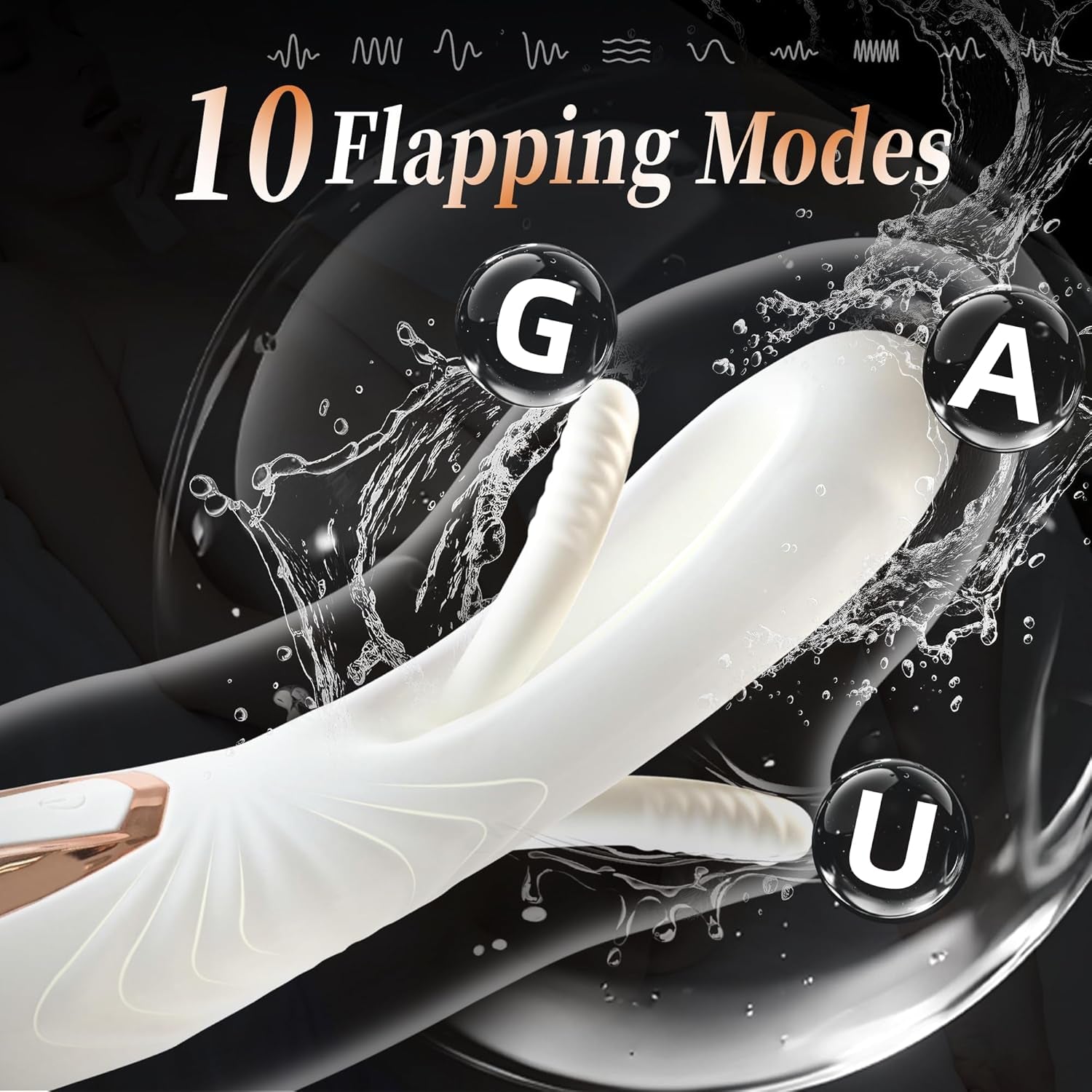 FlexWand Dual-Ended Flexible Wand Vibrator 10 Flapping 7 Modes