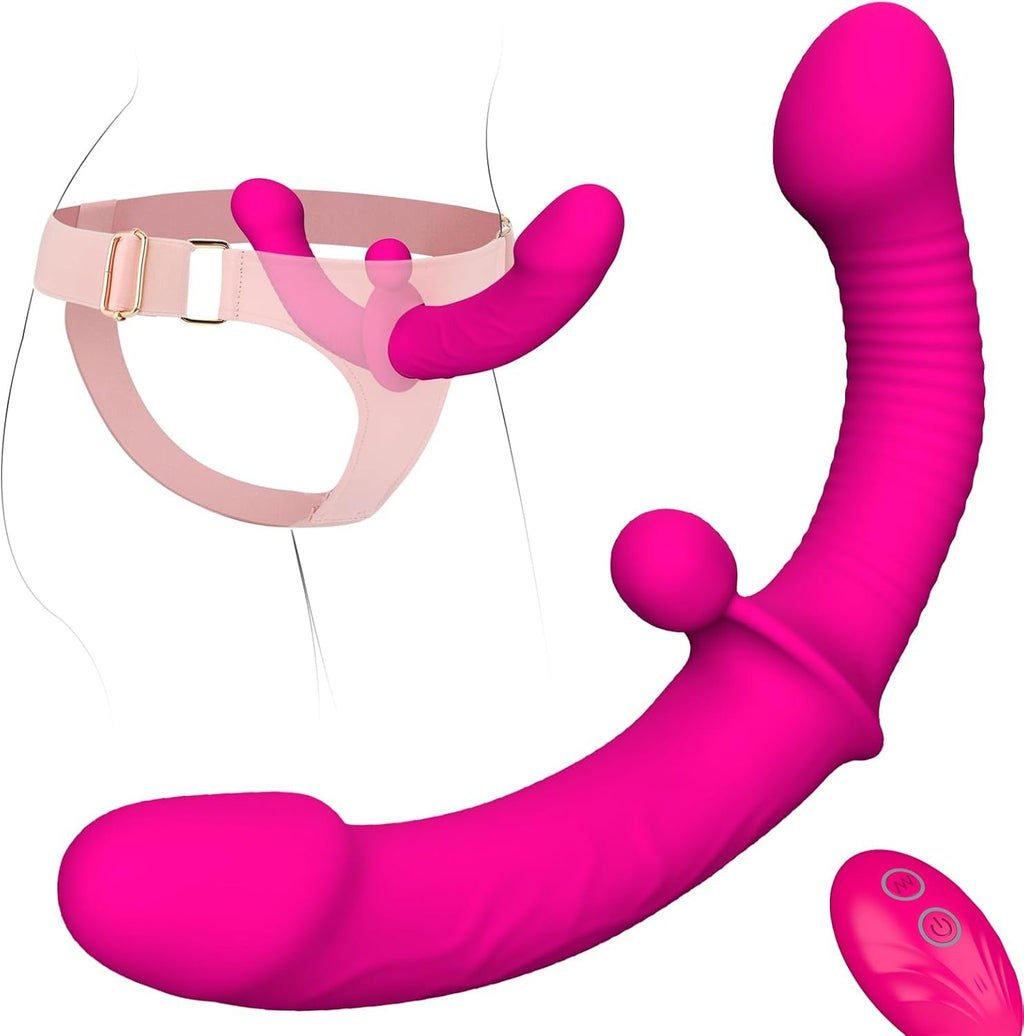 SyncFit Strap On Harness Double Ended Vibrator