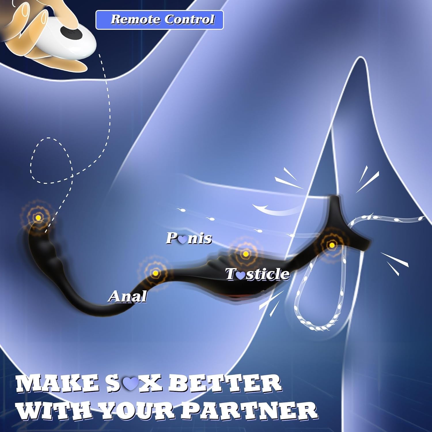 CorePulse Remote Prostate Massager Cock Ring 10 Vibrations