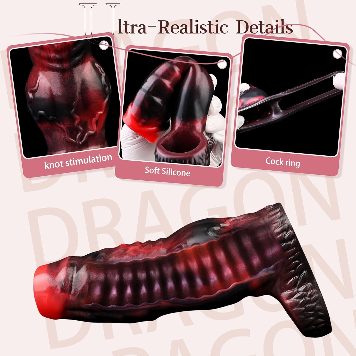 DragonGrip Penis Sleeve Silicone Girth Enhancer