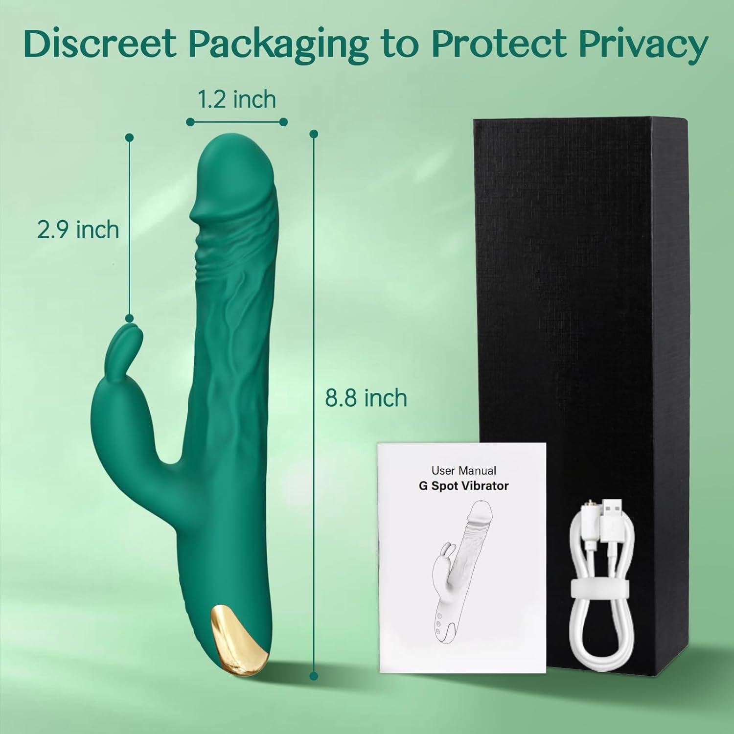 EonPulse Thrusting Rabbit Vibrator 5 Thrust 10 Modes
