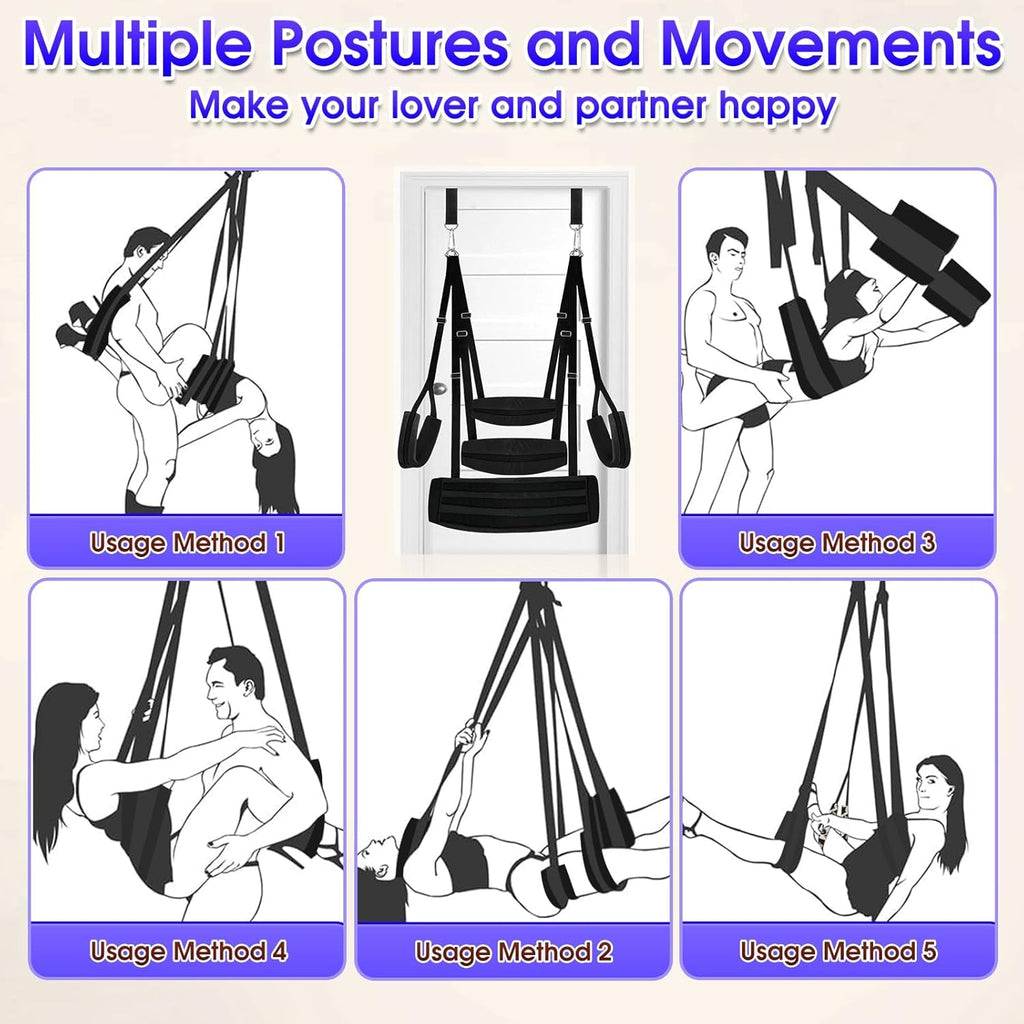 TitanLuxe Heavy Duty 800lb Sex Swing Adjustable
