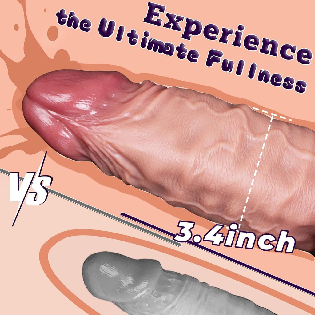 HulkingPress 12” XXXL Giant Dildo 3.4” Thick Suction Cup