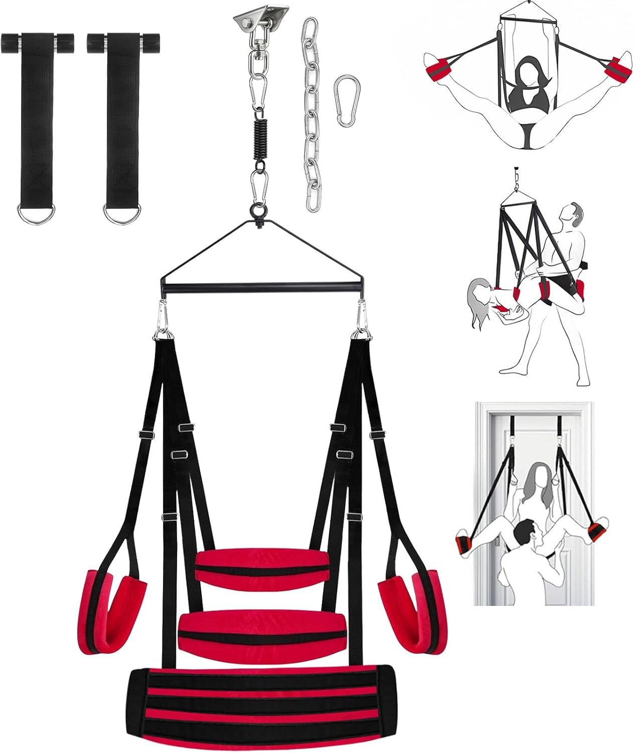 VortexSpin 360° Ceiling BDSM Swing 800lb Adjustable