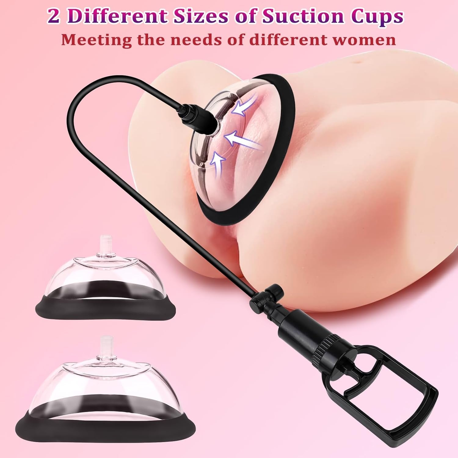 SuctionBloom Pussy Pump & Nipple Suction Kit 4 Cups