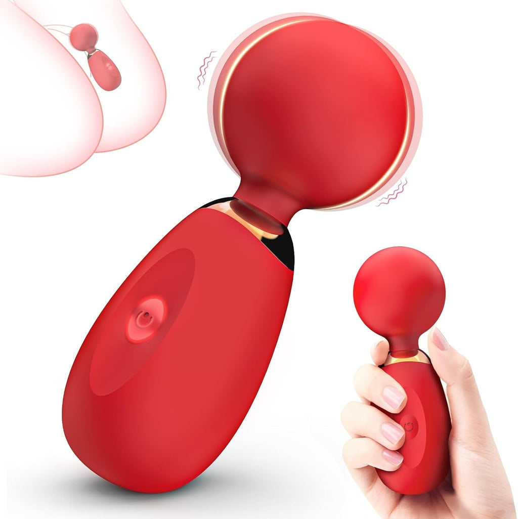 PetalPulse Mini Wand Vibrator 10 Modes Waterproof Clitoral