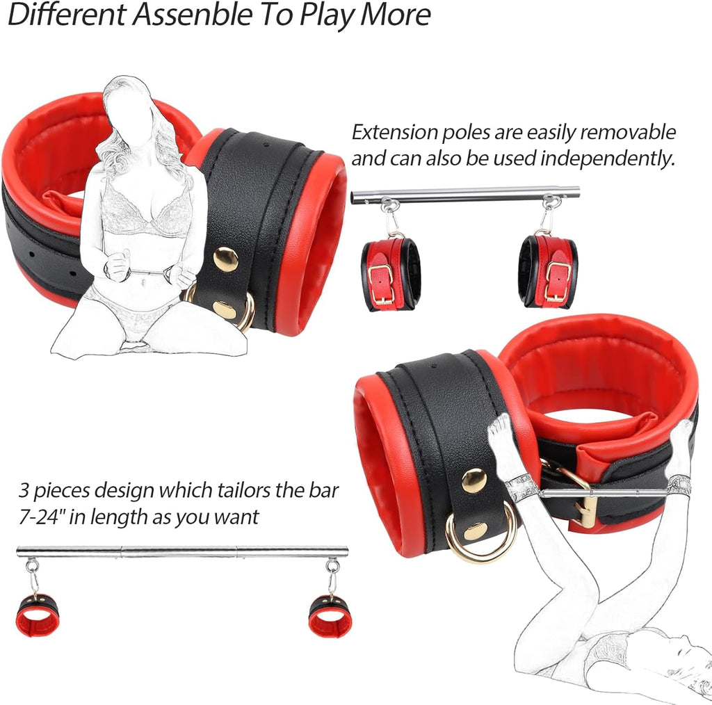 CrimsonSteel Red Stainless Steel Spreader Bar Kit