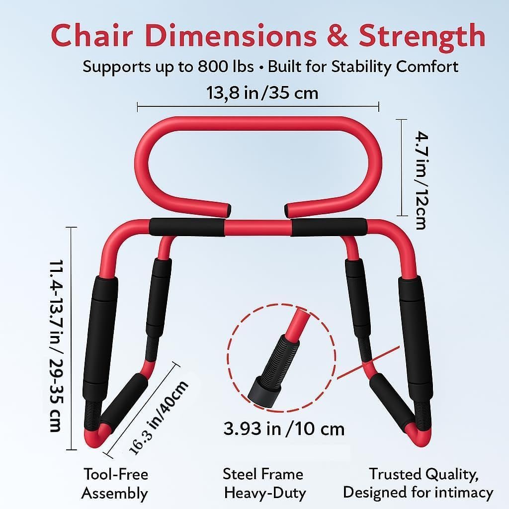 FlexControl Adjustable Sex Position Chair 800lb Support