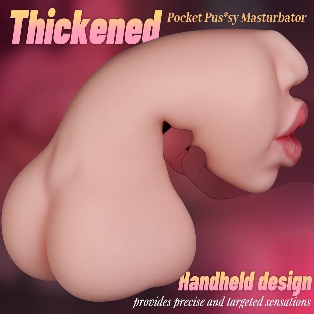 DualLuxe 2-in-1 Realistic Pocket Pussy Oral & Vagina Stroker