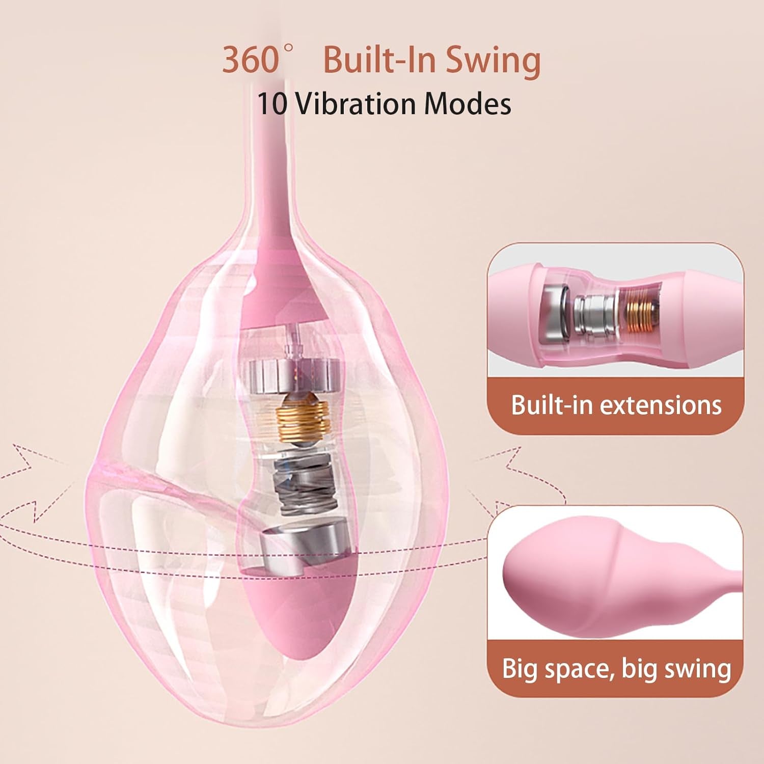AirPulse Inflatable Vibrating Anal Plug 10 Modes USB Rechargeable