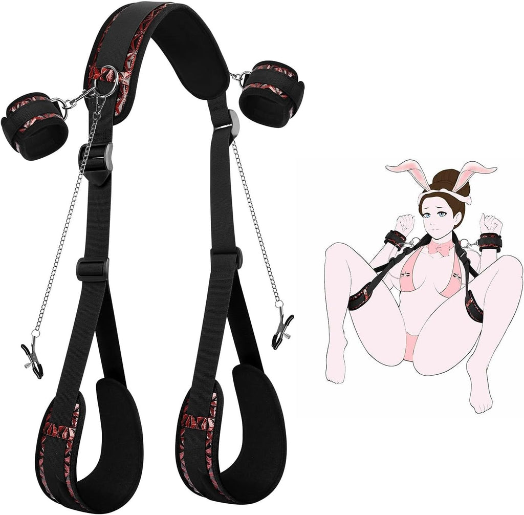 LiftForm Neck to Thigh Sling BDSM Kit Adjustable