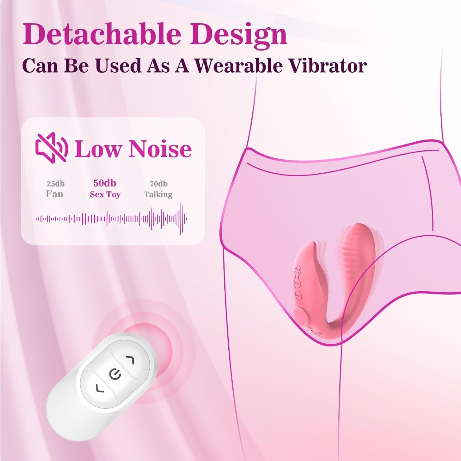TriSync Strapless Strap On Vibrator Remote 3 Motor