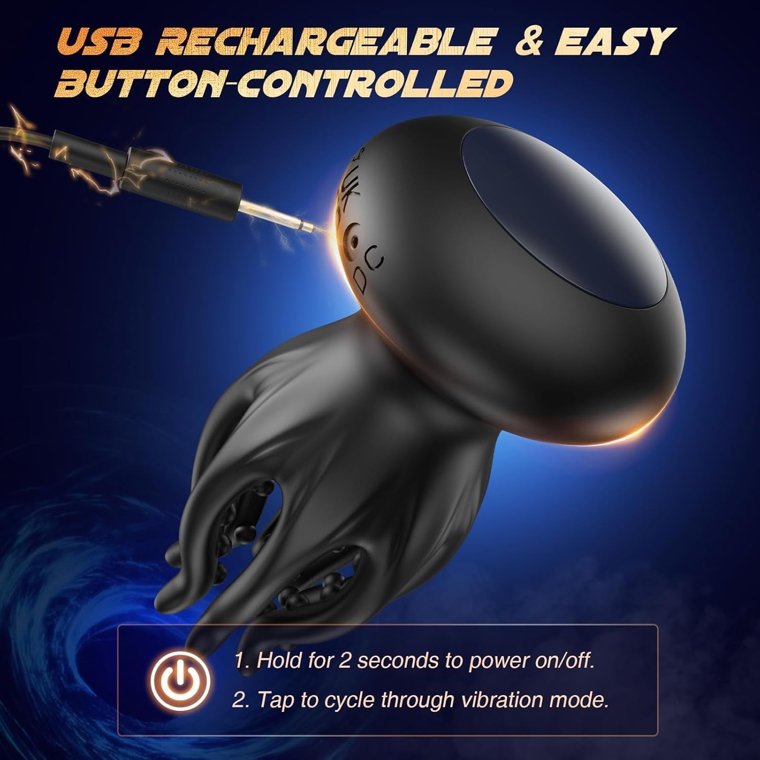 OctoGripX Tentacle Penis Training Vibrator 10 Modes 360 Wrap