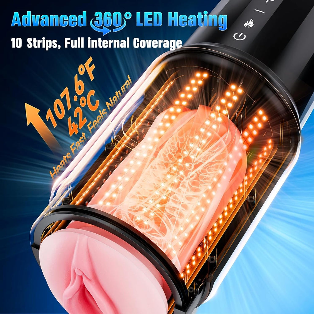 ThermoThrust Thrusting Heated Pocket Pussy 5 Speed Stroker