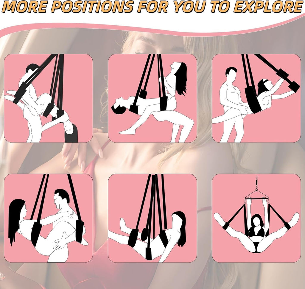 AerialisX 180° Spinning Sex Swing 800lb Ceiling