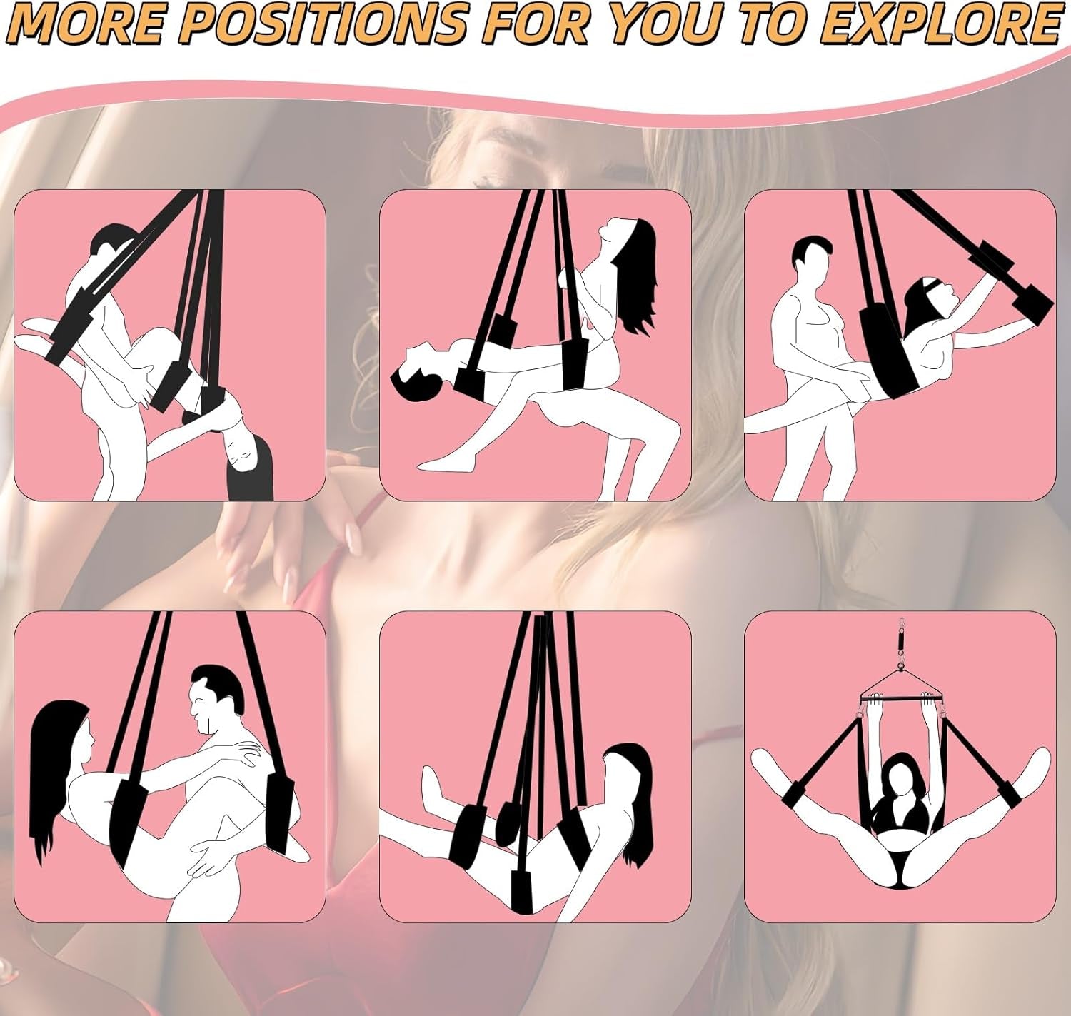 AerialisX 180° Spinning Sex Swing 800lb Ceiling
