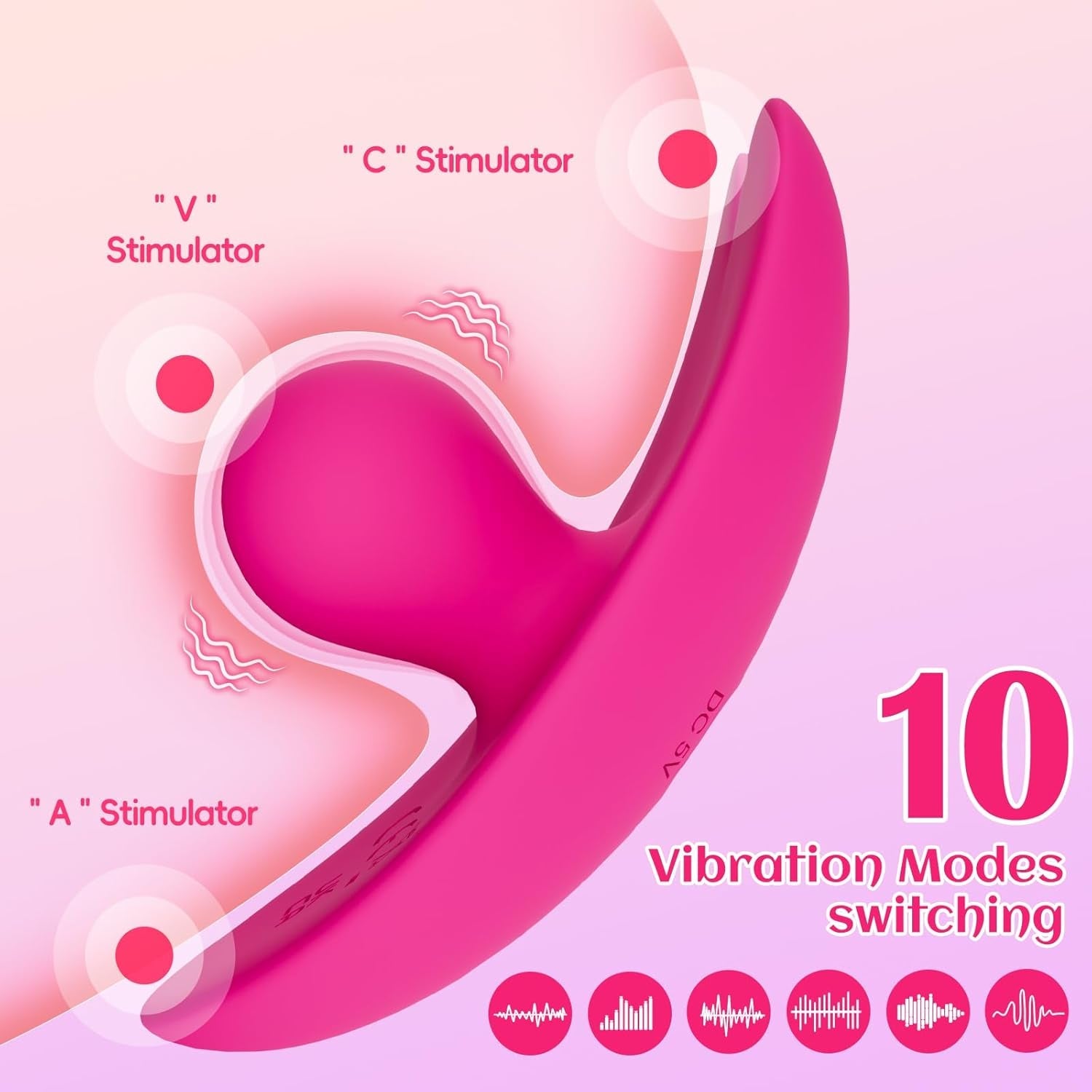 TriPulse 3-in-1 Wearable Panty Vibrator Remote Control