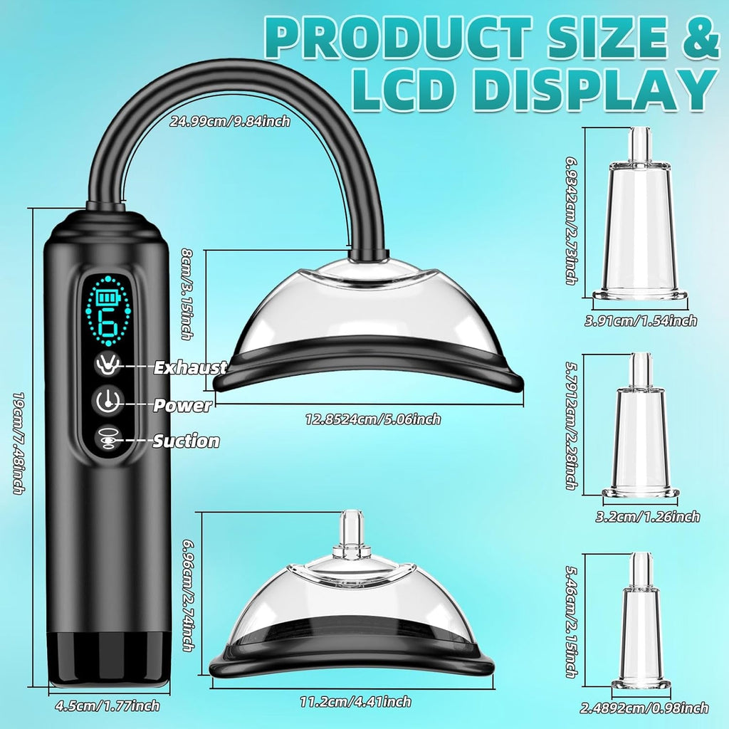 VyxoraX Electric Pussy Pump 6 Modes 5 Cups