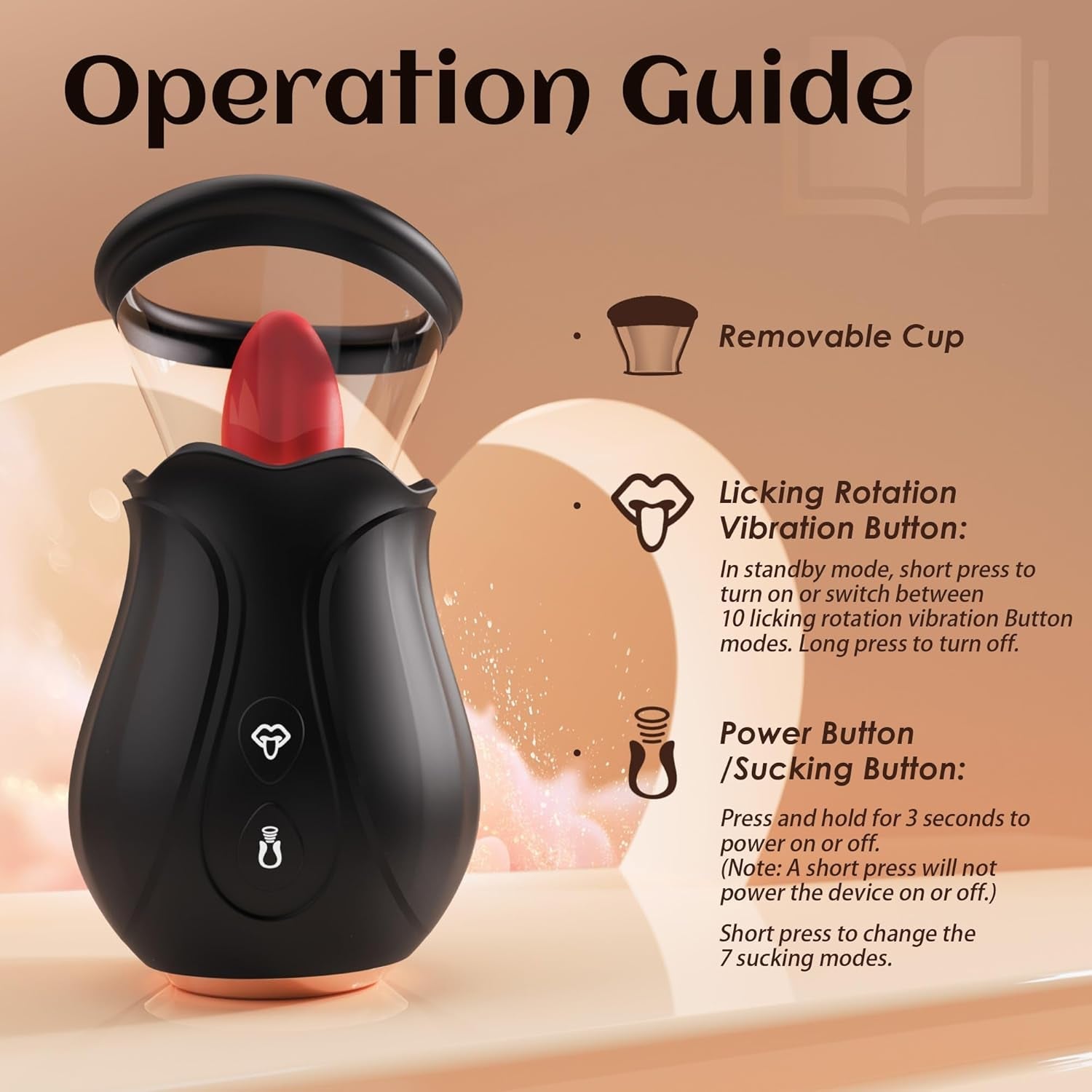 Rosynex AI Rose Vibrator Suction Licking App Control
