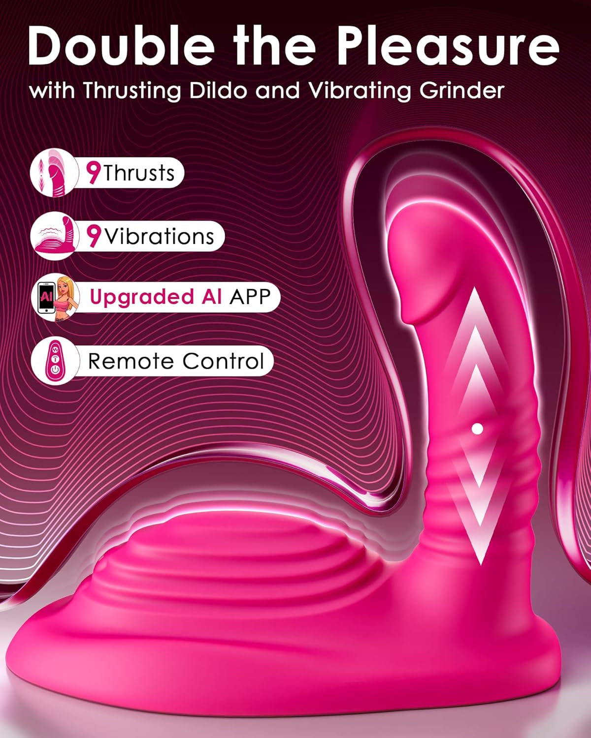 GrindThrone Ride-On Grinder Thrusting Dildo 9×9