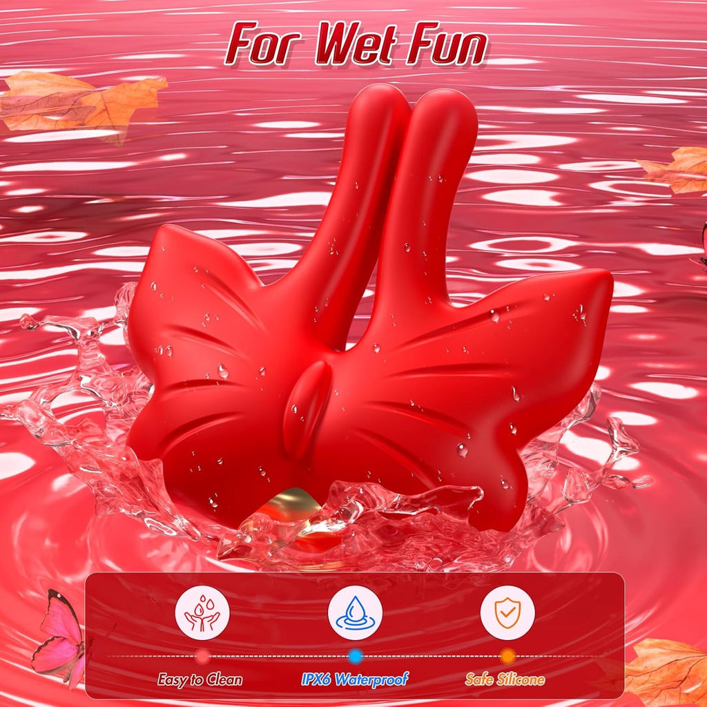 MagneticVibe Vibrating Butterfly Nipple Clamps 9 Modes