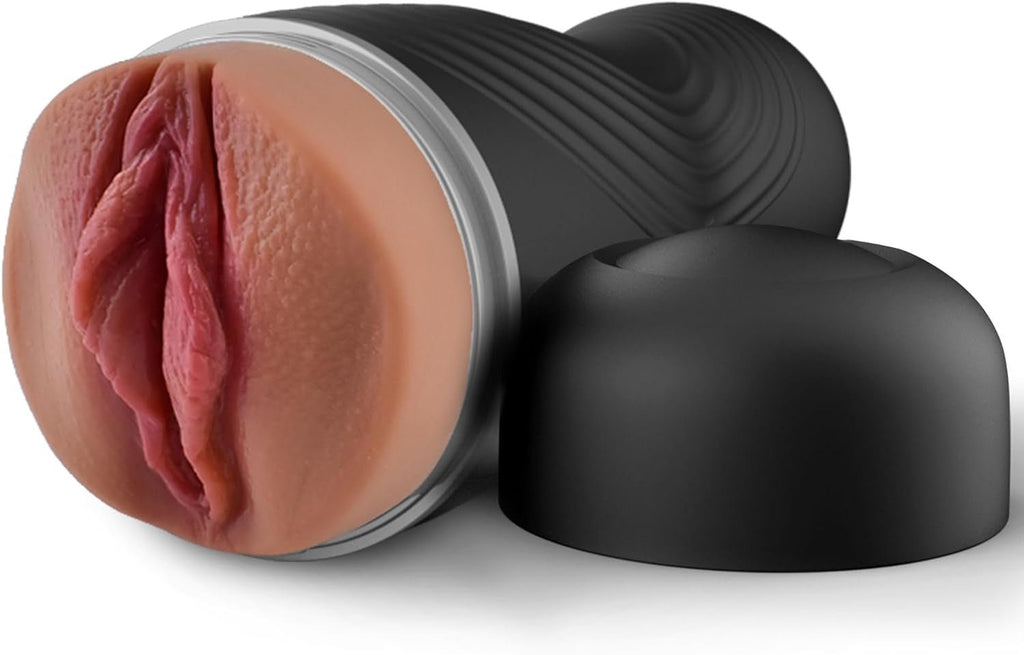 DeepLuxe 8.5" Realistic Pocket Pussy Male Masturbator Cup