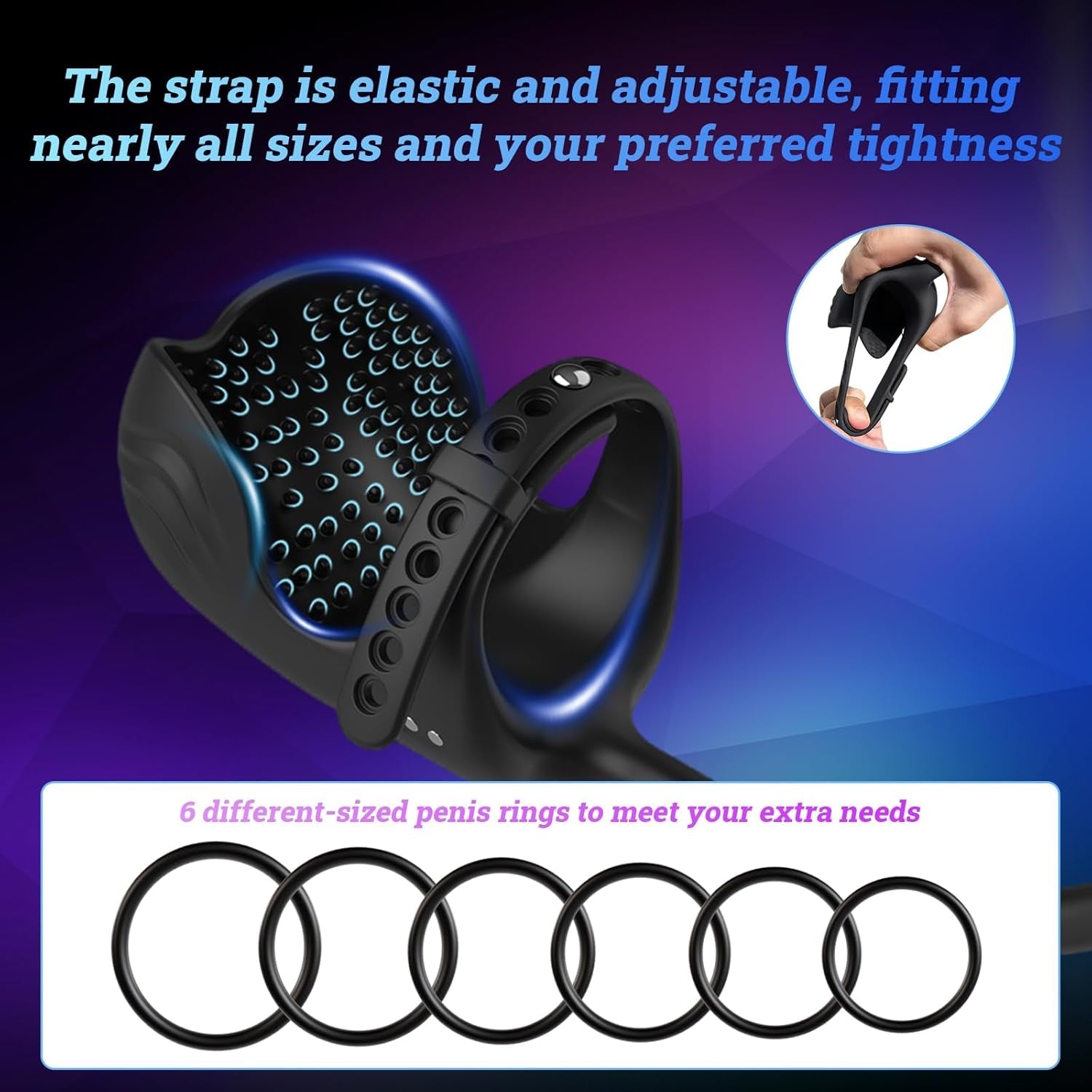 FlexCoreX Prostate Massager Cock Ring Remote Waterproof Kit