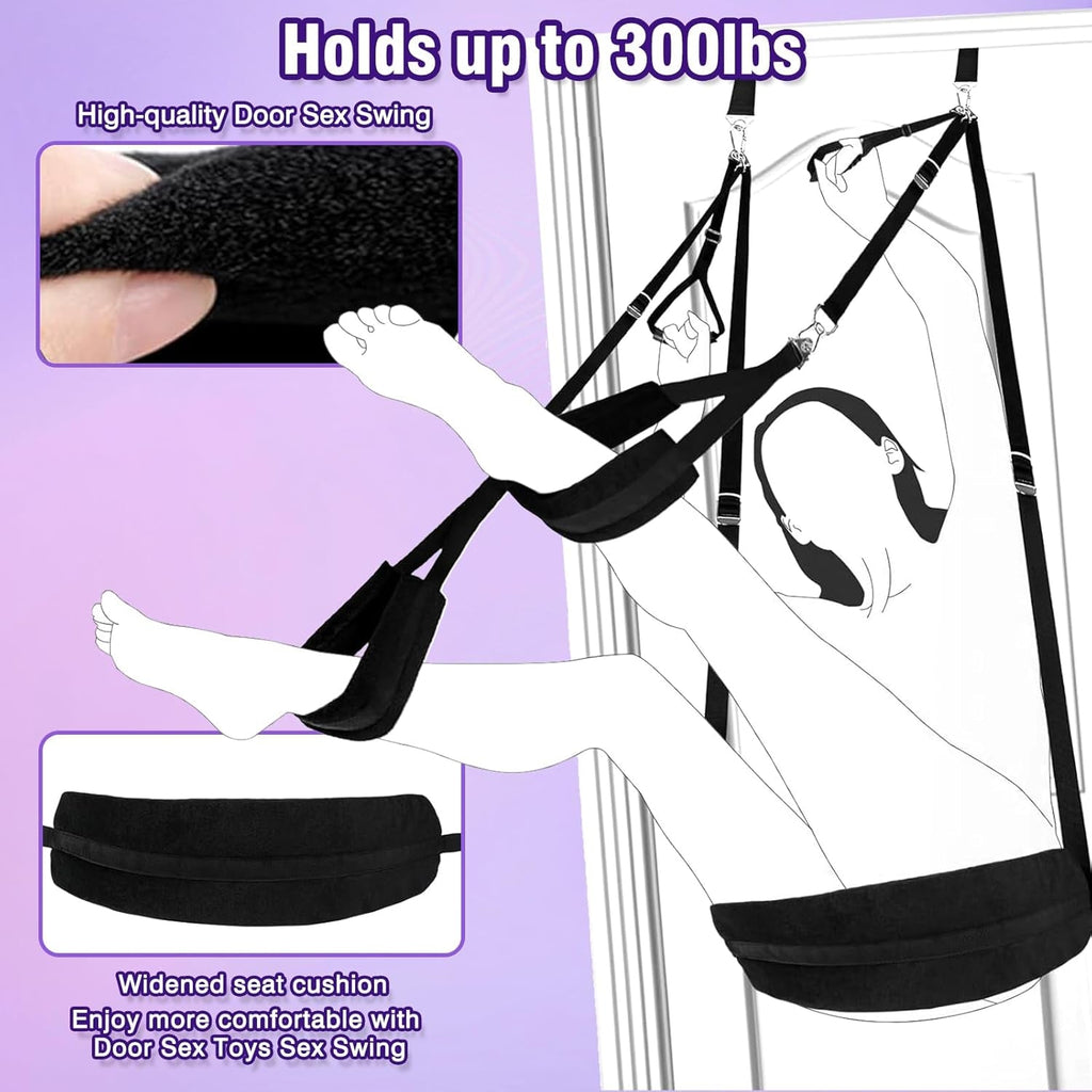 NoctyraX 2-in-1 Door Sex Swing Restraint Kit