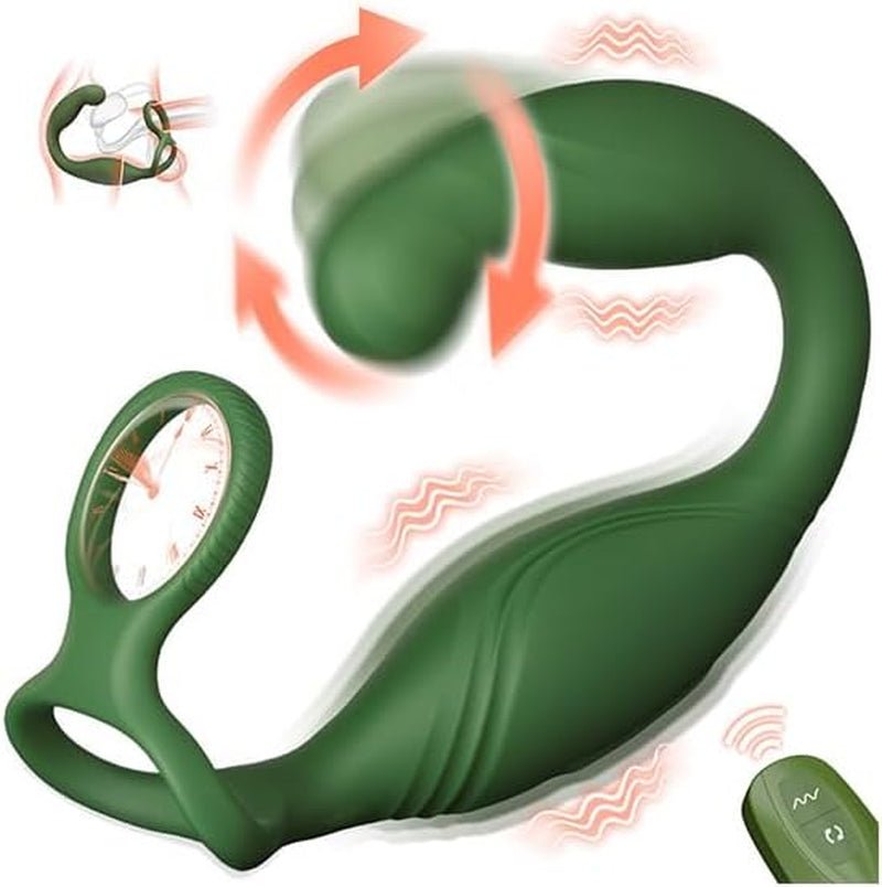 RotateCoreX Rotating Prostate Massager Cock Ring 10 Modes Remote