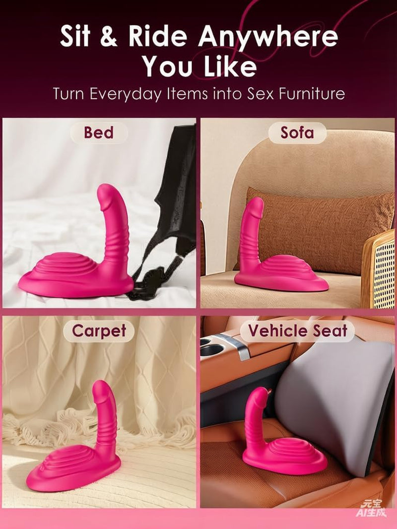 GrindThrone Ride-On Grinder Thrusting Dildo 9×9