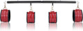 CrimsonCroc Red Crocodile Spreader Bar with Cuffs