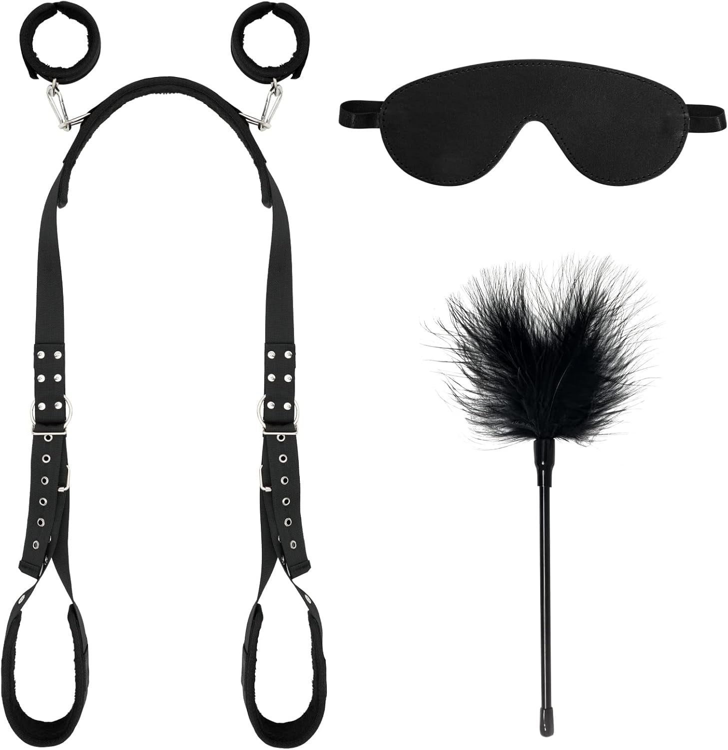 SoftBound BDSM Sling Restraint Kit Cuffs Blindfold